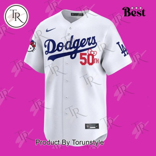 Los Angeles Dodgers Hello Kitty Night Baseball Jersey