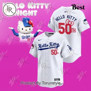 Los Angeles Dodgers x Hello Kitty 50th Baseball Jersey