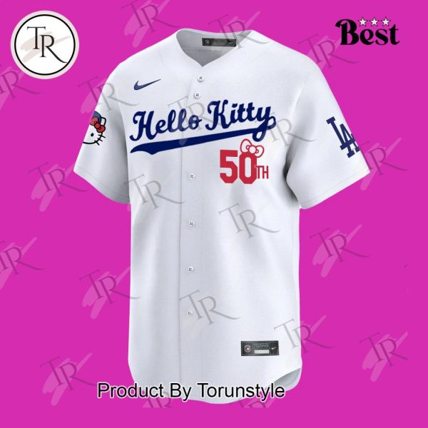 Los Angeles Dodgers x Hello Kitty 50th Baseball Jersey