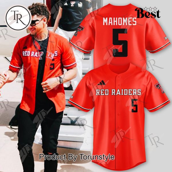 Patrick Mahomes Texas Tech Red Raiders Baseball Jersey