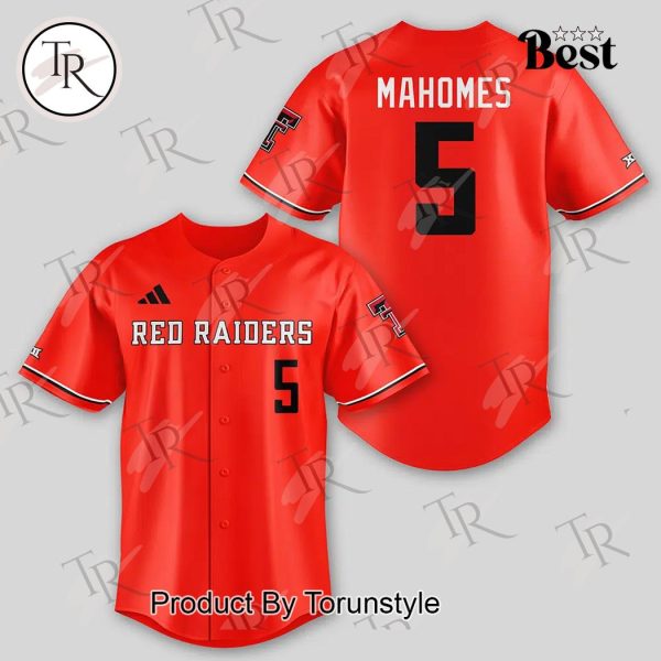 Patrick Mahomes Texas Tech Red Raiders Baseball Jersey