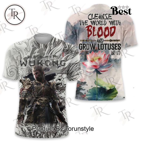 Black Myth Wukong Cleanse The World With Blood And Grow Lotuses In It Hoodie