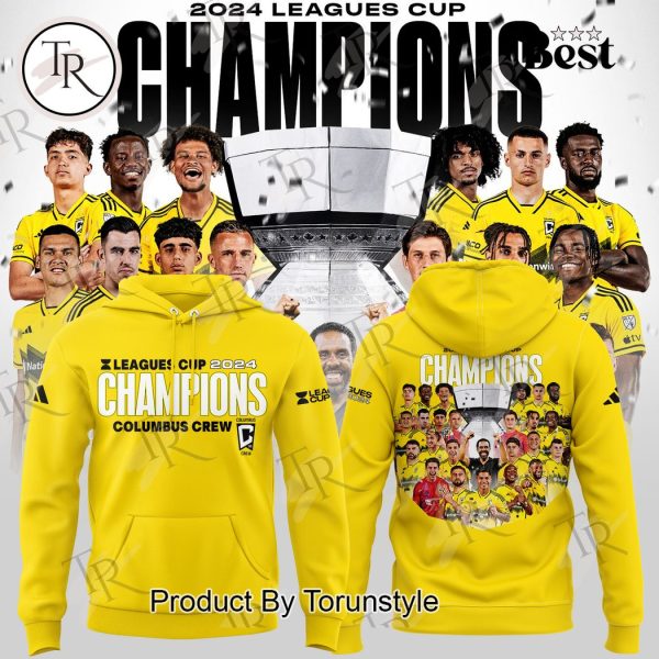 2024 Leagues Cup Champions Columbus Crew Hoodie – Yellow