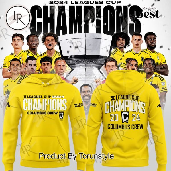 Columbus Crew Leagues Cup 2024 Champions Hoodie – Yellow