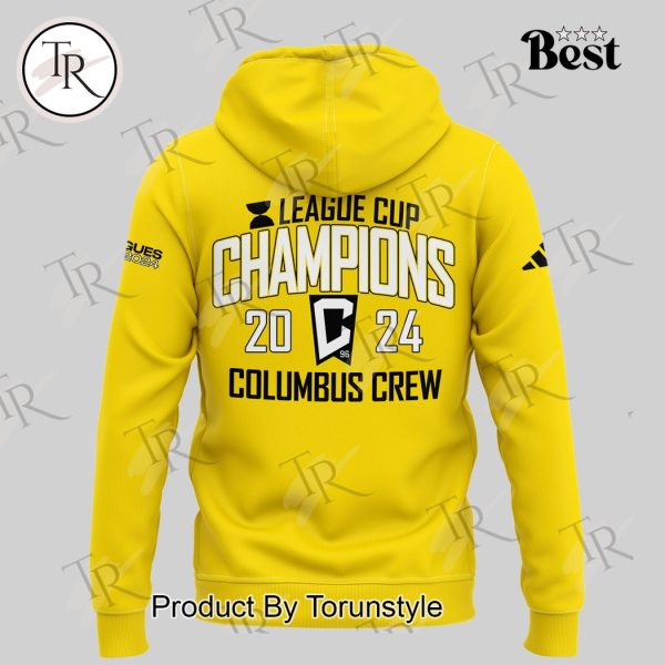 Columbus Crew Leagues Cup 2024 Champions Hoodie – Yellow