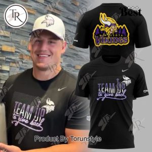 Minnesota Vikings 2024 Team Up To Give Back T-Shirt