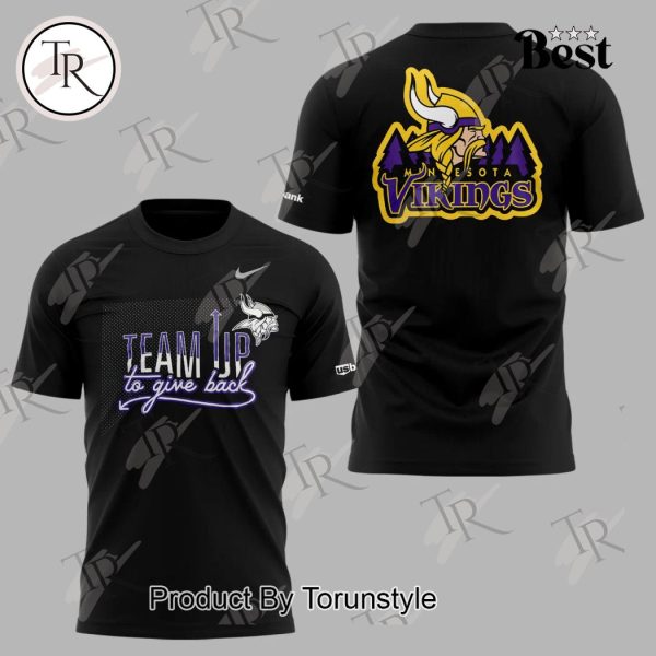 Minnesota Vikings 2024 Team Up To Give Back T-Shirt