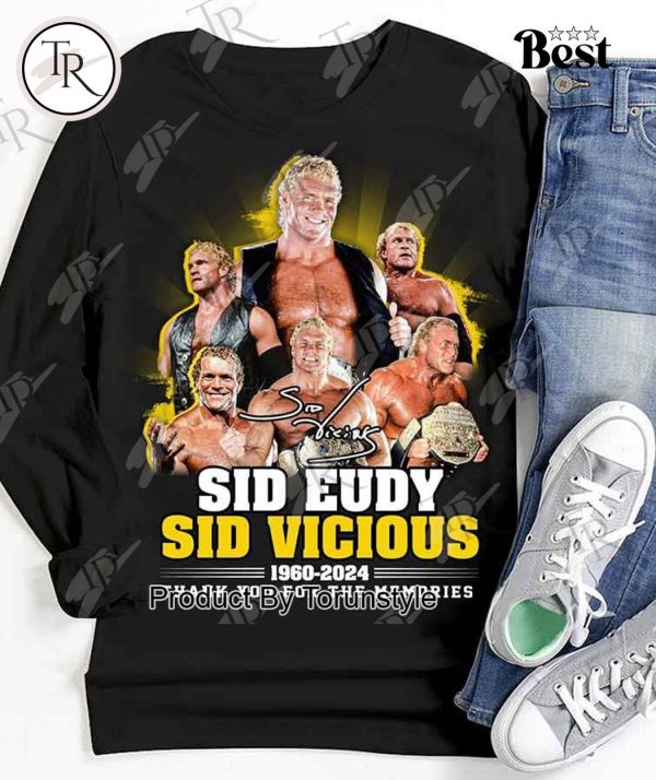 Sid Eudy Sid Vicious 1960-2024 Thank You For The Memories T-Shirt