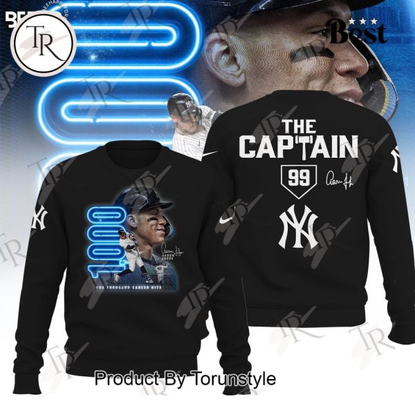 Aaron Judge One Thousand Career Hits The Captian Hoodie – Black