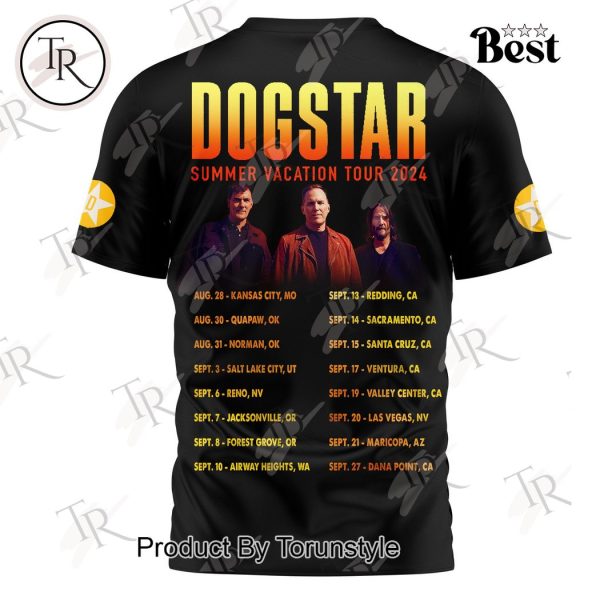 Keanu Reeves Dogstar Summer Vacation Tour 2024 T-Shirt