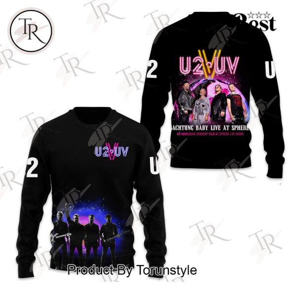 U2 UV Achtung Baby Live At Sphere An Immersive Concert Film At Sphere Las Vegas Hoodie