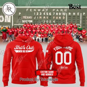 Boston Red Sox Strike Out Cancer Hoodie, Longpants, Cap