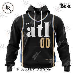 NBA Atlanta Hawks Special Realistic Team Logo Design Hoodie