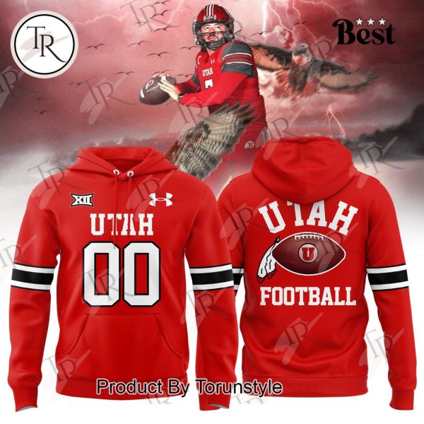 Utah Football Mordern Red Hoodie