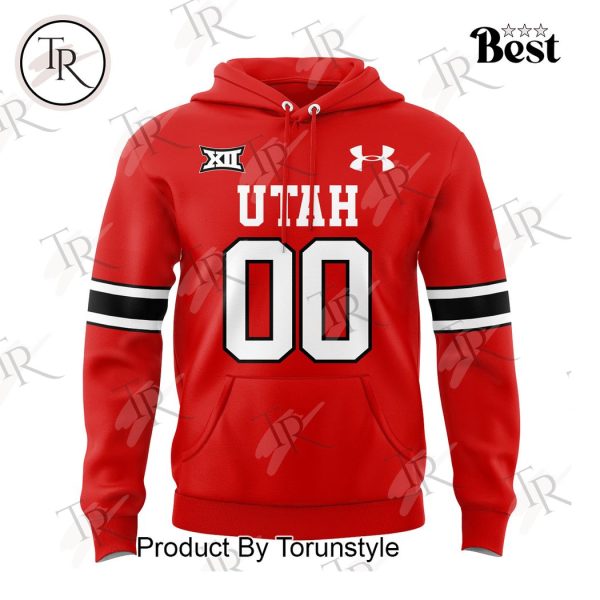 Utah Football Mordern Red Hoodie