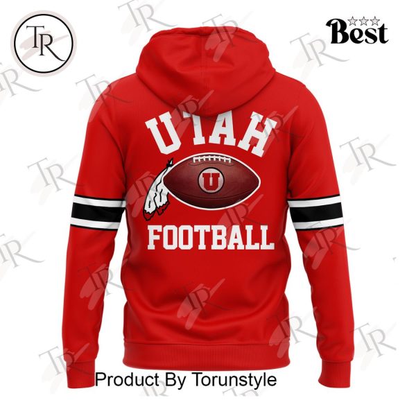 Utah Football Mordern Red Hoodie