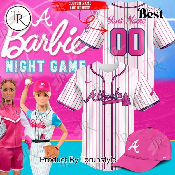 Atlanta Braves x Barbie Night Game Custom Baseball Jersey