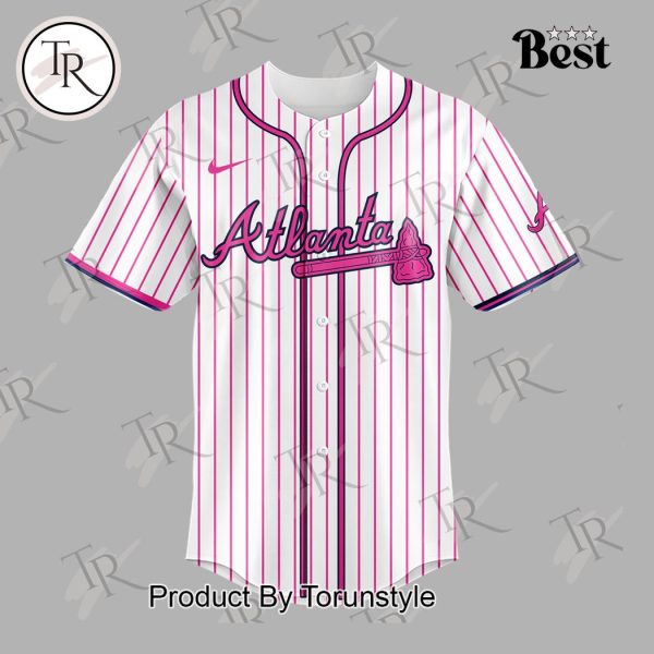 Atlanta Braves x Barbie Night Game Custom Baseball Jersey