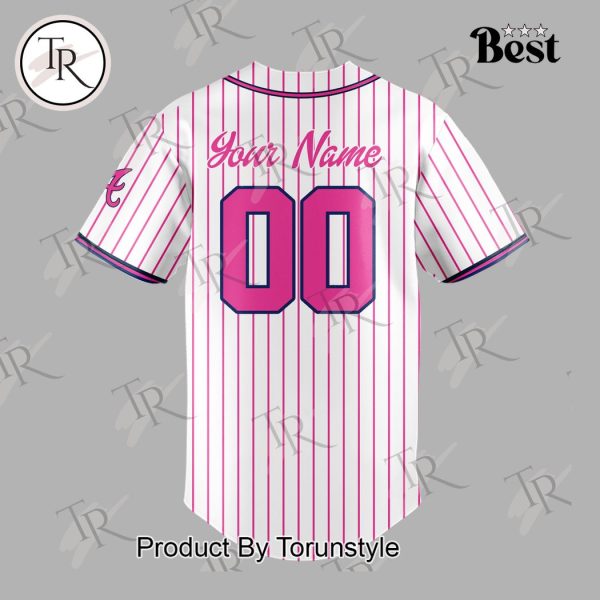 Atlanta Braves x Barbie Night Game Custom Baseball Jersey