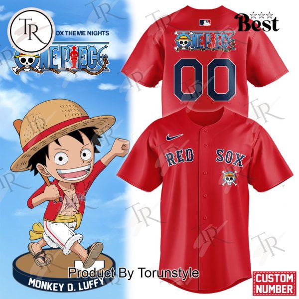 Boston Red Sox One Piece Night Custom Baseball Jersey