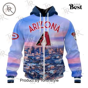 MLB Arizona Diamondbacks Special Cityscape Design Hoodie