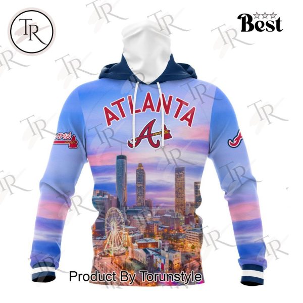 MLB Atlanta Braves Special Cityscape Design Hoodie