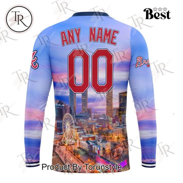 MLB Atlanta Braves Special Cityscape Design Hoodie