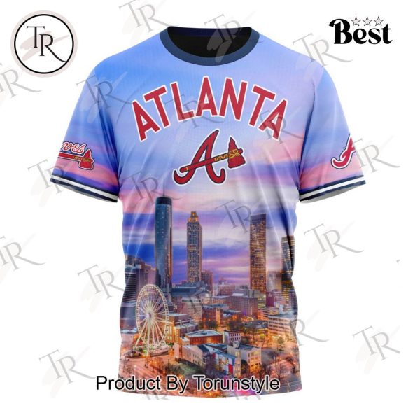 MLB Atlanta Braves Special Cityscape Design Hoodie