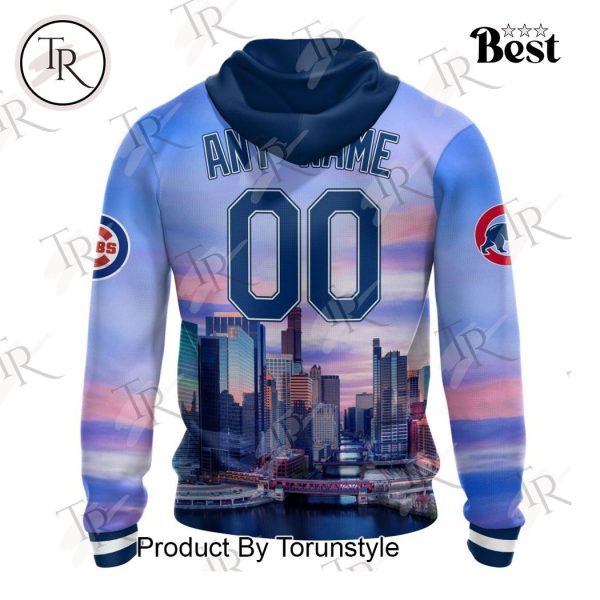 MLB Chicago Cubs Special Cityscape Design Hoodie