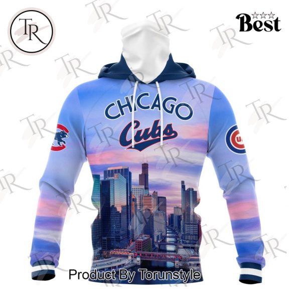 MLB Chicago Cubs Special Cityscape Design Hoodie