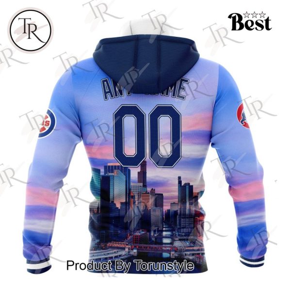 MLB Chicago Cubs Special Cityscape Design Hoodie