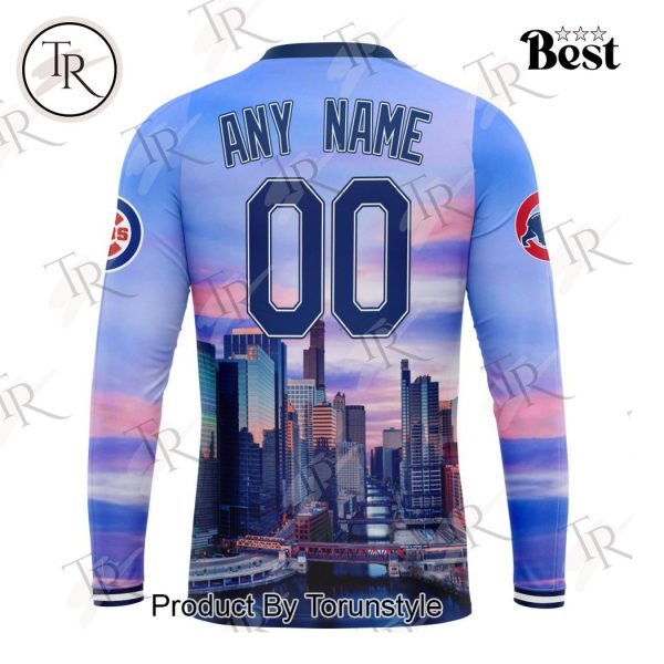 MLB Chicago Cubs Special Cityscape Design Hoodie