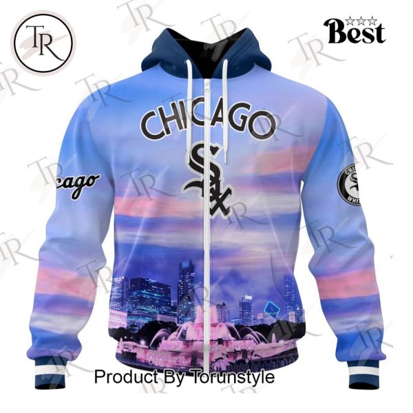 MLB Chicago White Sox Special Cityscape Design Hoodie