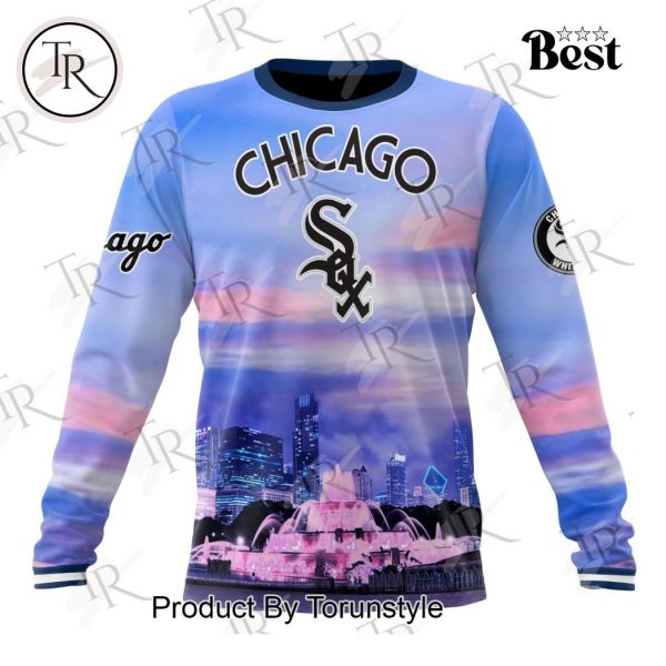 MLB Chicago White Sox Special Cityscape Design Hoodie