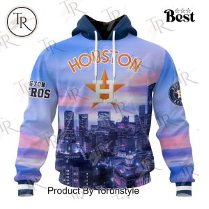 MLB Houston Astros Special Cityscape Design Hoodie