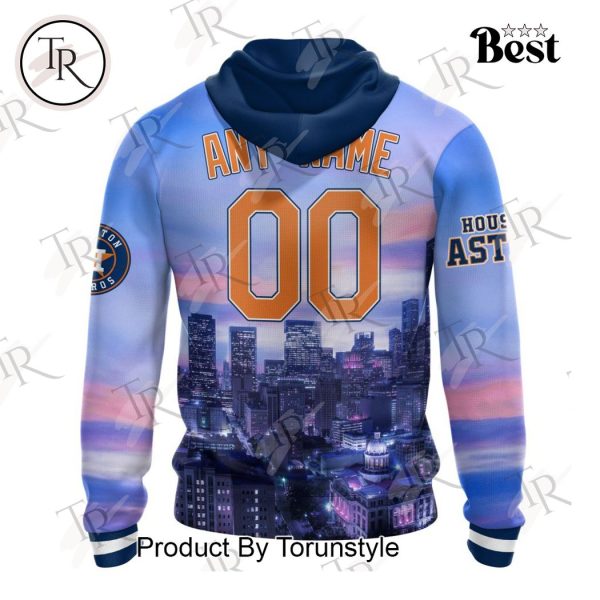 MLB Houston Astros Special Cityscape Design Hoodie