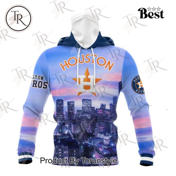 MLB Houston Astros Special Cityscape Design Hoodie