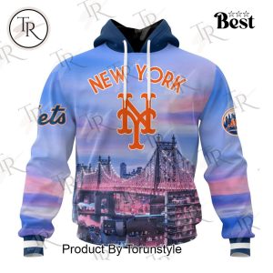 MLB New York Mets Special Cityscape Design Hoodie