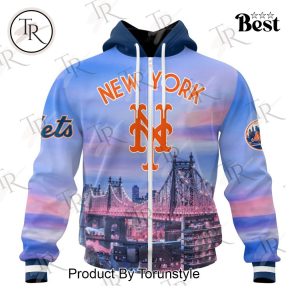 MLB New York Mets Special Cityscape Design Hoodie