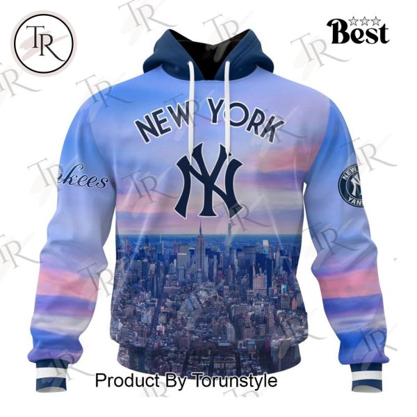 MLB New York Yankees Special Cityscape Design Hoodie