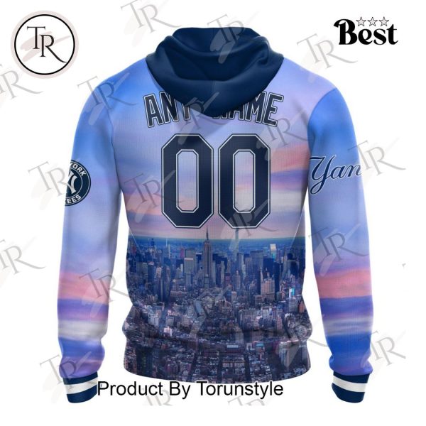 MLB New York Yankees Special Cityscape Design Hoodie