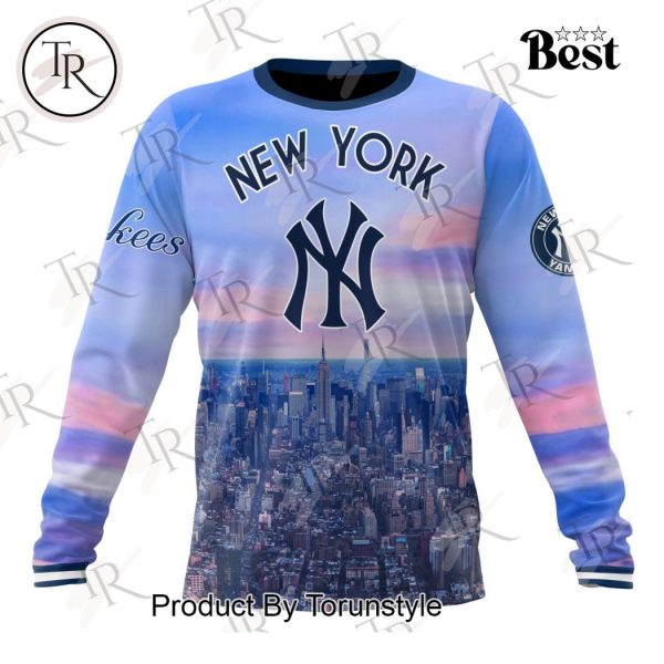 MLB New York Yankees Special Cityscape Design Hoodie