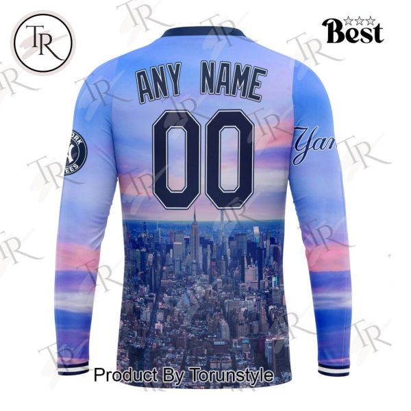 MLB New York Yankees Special Cityscape Design Hoodie