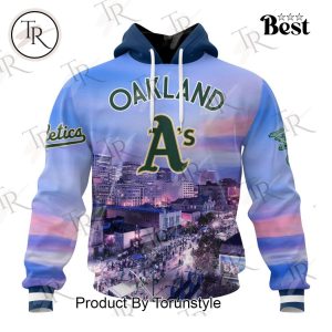 MLB Oakland Athletics Special Cityscape Design Hoodie