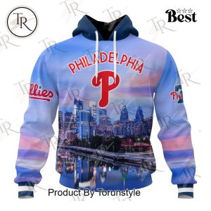 MLB Philadelphia Phillies Special Cityscape Design Hoodie