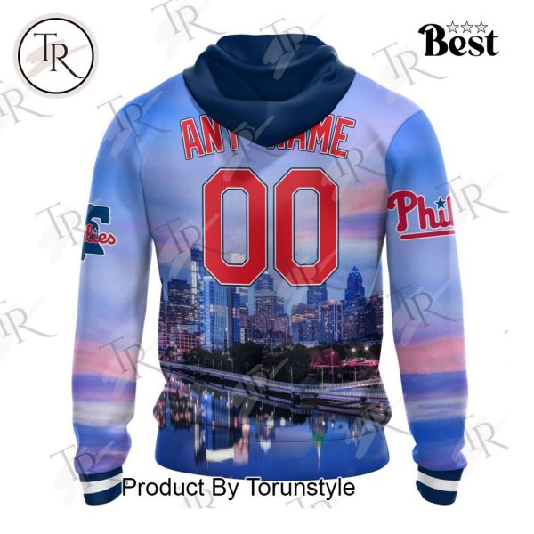 MLB Philadelphia Phillies Special Cityscape Design Hoodie