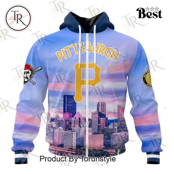 MLB Pittsburgh Pirates Special Cityscape Design Hoodie