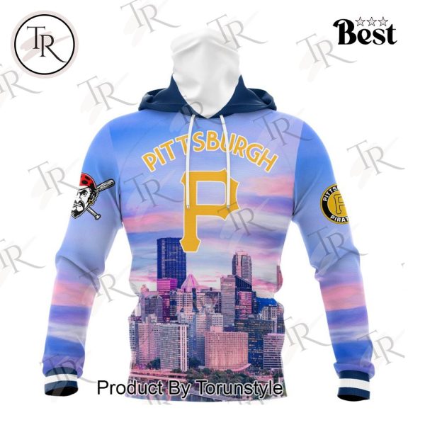 MLB Pittsburgh Pirates Special Cityscape Design Hoodie