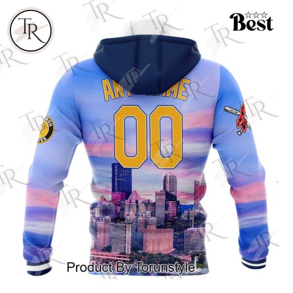 MLB Pittsburgh Pirates Special Cityscape Design Hoodie