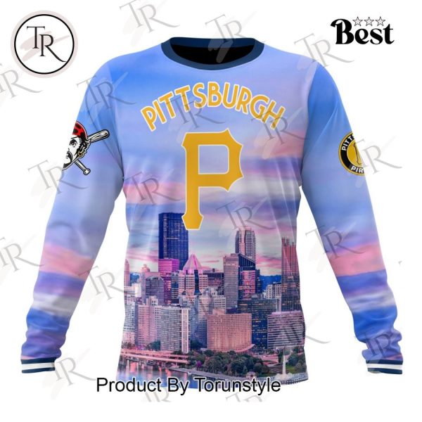 MLB Pittsburgh Pirates Special Cityscape Design Hoodie